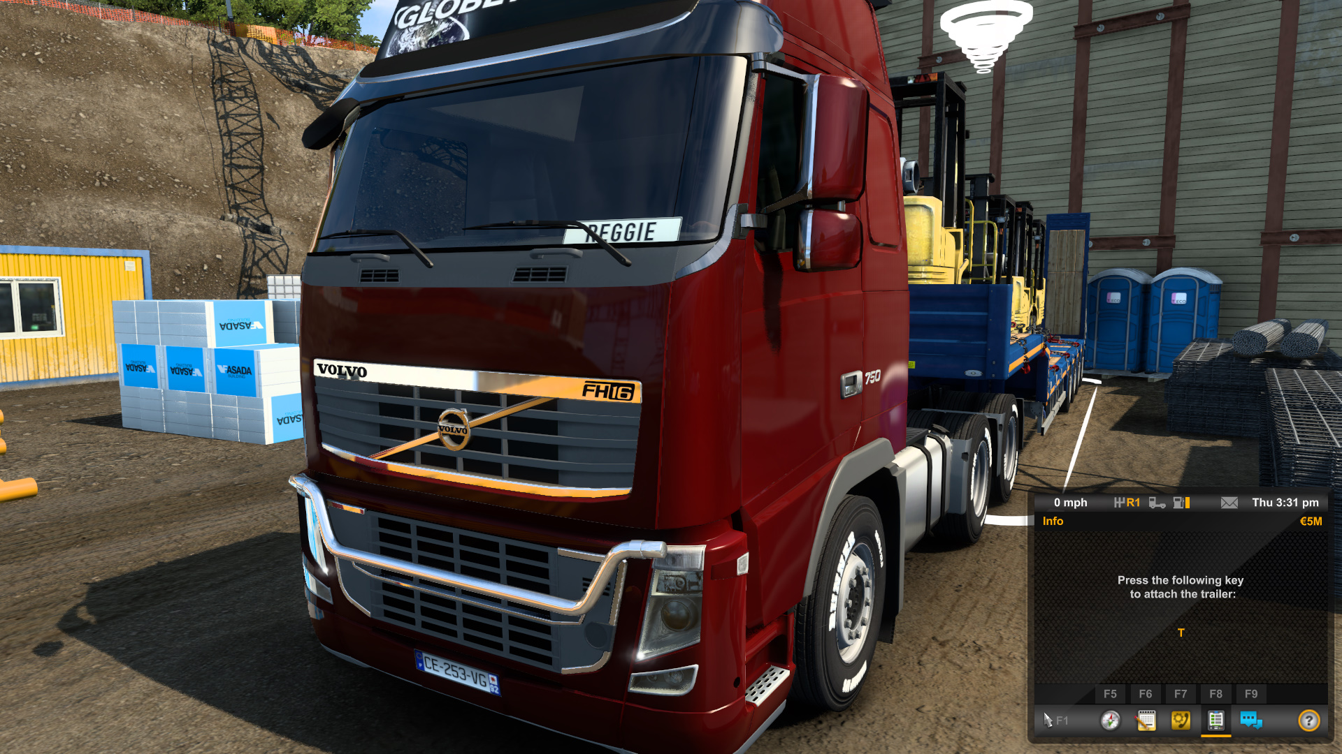 Embark on a virtual road trip from Stuttgart to Reims in Euro Truck